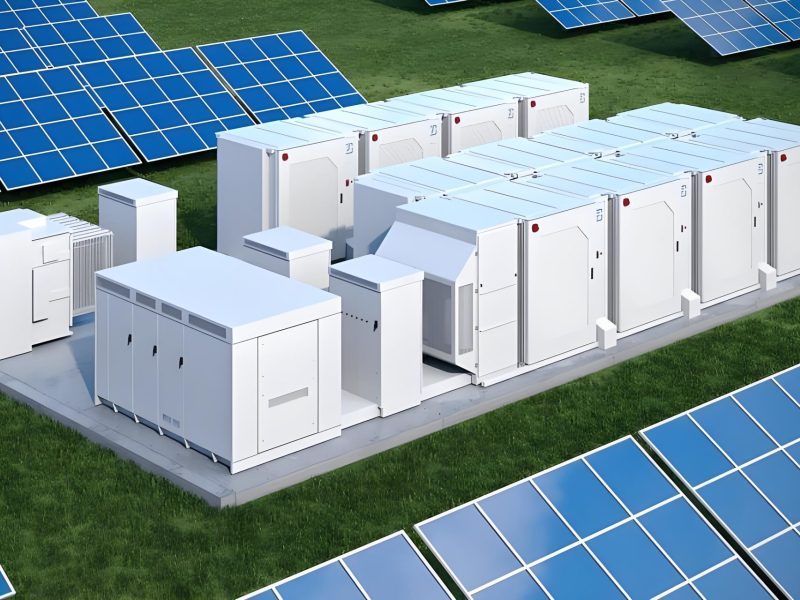 Renewable energy storage system with lithium ion batteries