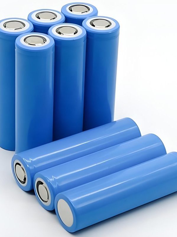 Structure of a cylindrical lithium-ion battery showing spiral-wound electrode configuration and metal casing