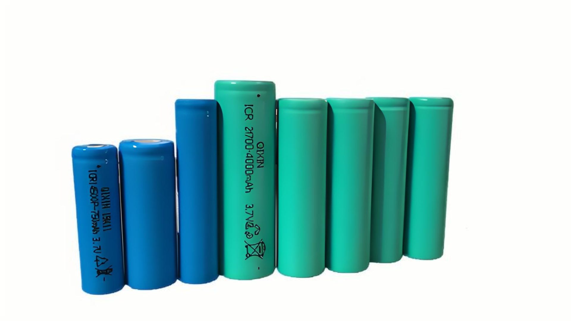 Lithium ion battery cells close-up