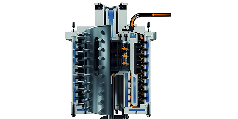Bead mill for fine particle dispersion in battery slurries